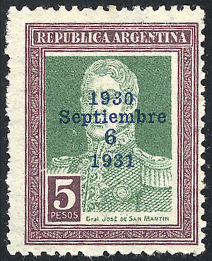 Lot 251 - Argentina general issues -  Guillermo Jalil - Philatino Auction # 2525 ARGENTINA: 