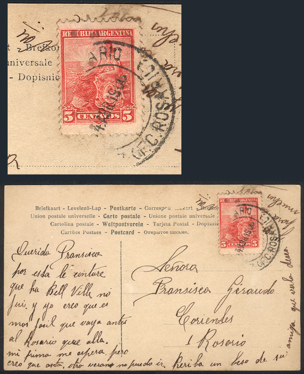 Lot 627 - Argentina postal history -  Guillermo Jalil - Philatino Auction # 2525 ARGENTINA: 
