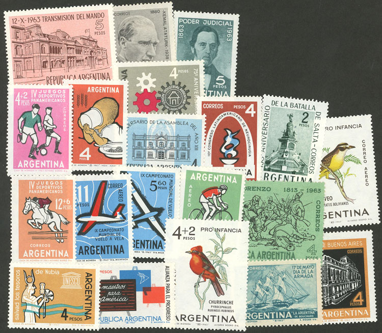Lot 419 - Argentina general issues -  Guillermo Jalil - Philatino Auction # 2525 ARGENTINA: 