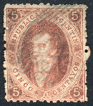 Lot 31 - Argentina rivadavias -  Guillermo Jalil - Philatino Auction # 2525 ARGENTINA: 