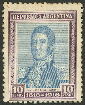 Lot 189 - Argentina general issues -  Guillermo Jalil - Philatino Auction # 2525 ARGENTINA: 