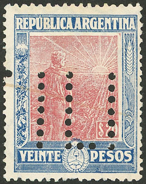 Lot 184 - Argentina general issues -  Guillermo Jalil - Philatino Auction # 2525 ARGENTINA: 