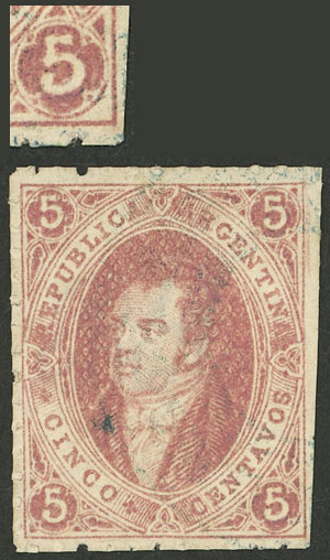 Lot 34 - Argentina rivadavias -  Guillermo Jalil - Philatino Auction # 2525 ARGENTINA: 