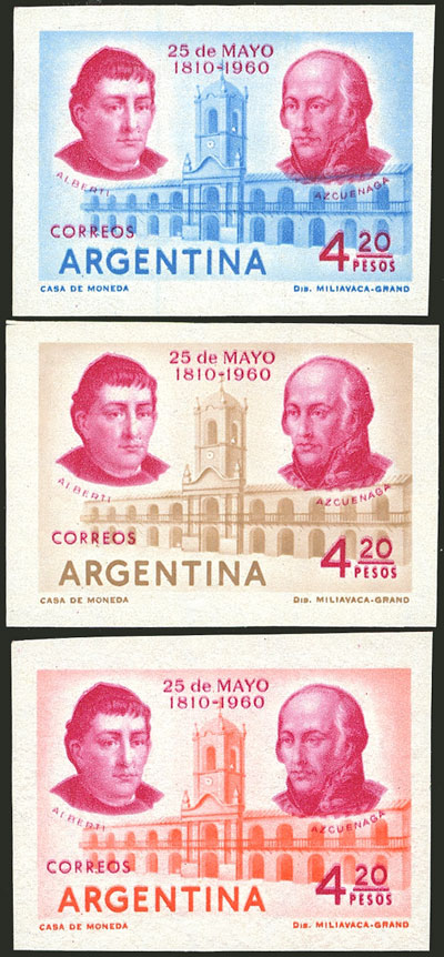 Lot 411 - Argentina general issues -  Guillermo Jalil - Philatino Auction # 2525 ARGENTINA: 