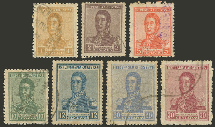 Lot 205 - Argentina general issues -  Guillermo Jalil - Philatino Auction # 2525 ARGENTINA: 