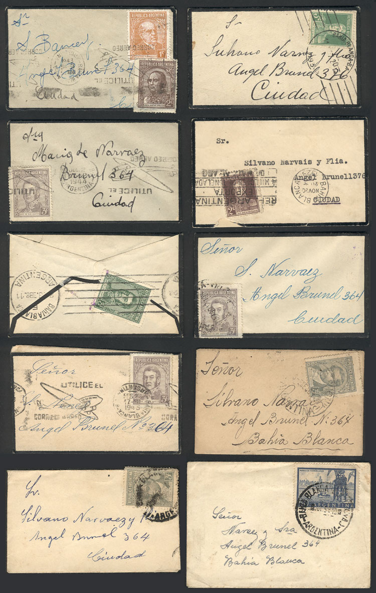 Lot 635 - Argentina postal history -  Guillermo Jalil - Philatino Auction # 2525 ARGENTINA: 