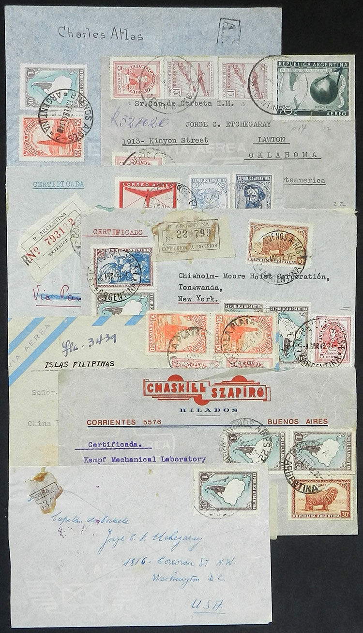 Lot 645 - Argentina postal history -  Guillermo Jalil - Philatino Auction # 2525 ARGENTINA: 