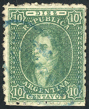Lot 47 - Argentina rivadavias -  Guillermo Jalil - Philatino Auction # 2525 ARGENTINA: 