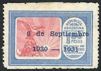 Lot 253 - Argentina general issues -  Guillermo Jalil - Philatino Auction # 2525 ARGENTINA: 