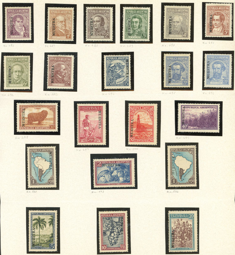 Lot 74 - Argentina general issues -  Guillermo Jalil - Philatino Auction # 2526 ARGENTINA: Special July auction