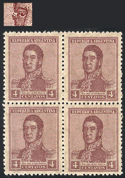 Lot 334 - Argentina general issues -  Guillermo Jalil - Philatino Auction # 2527 ARGENTINA: General auction with material of all periods, including rarities