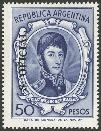 Lot 927 - Argentina official stamps - Guillermo Jalil - Philatino Auction # 2527 ARGENTINA: General auction with material of all periods, including rarities Lot 927 - Argentina official stamps - Guillermo Jalil - Philatino Auction # 2527 ARGENTINA: General auction with material of all periods, including rarities