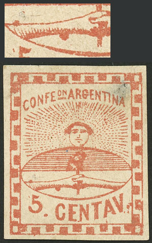 Lot 56 - Argentina confederation -  Guillermo Jalil - Philatino Auction # 2527 ARGENTINA: General auction with material of all periods, including rarities