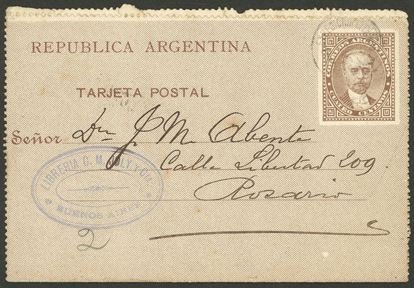 Lot 979 - Argentina Postal stationery -  Guillermo Jalil - Philatino Auction # 2527 ARGENTINA: General auction with material of all periods, including rarities
