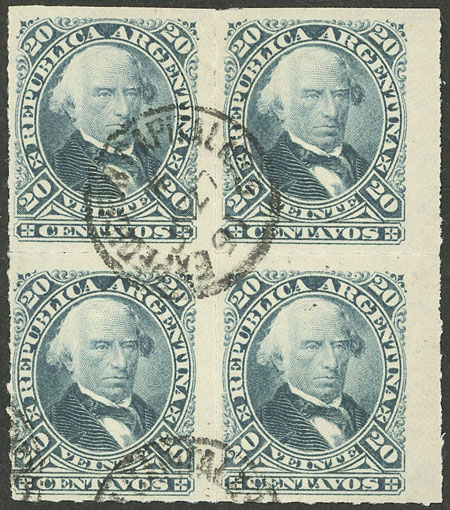 Lot 176 - Argentina general issues -  Guillermo Jalil - Philatino Auction # 2527 ARGENTINA: General auction with material of all periods, including rarities