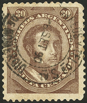 Lot 211 - Argentina general issues -  Guillermo Jalil - Philatino Auction # 2527 ARGENTINA: General auction with material of all periods, including rarities