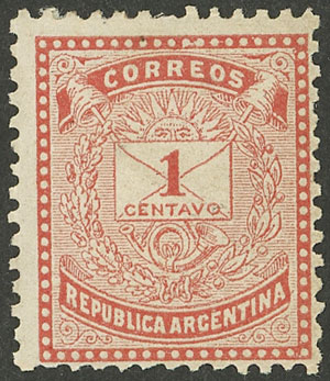 Lot 192 - Argentina general issues -  Guillermo Jalil - Philatino Auction # 2527 ARGENTINA: General auction with material of all periods, including rarities