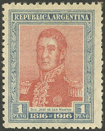 Lot 332 - Argentina general issues -  Guillermo Jalil - Philatino Auction # 2527 ARGENTINA: General auction with material of all periods, including rarities