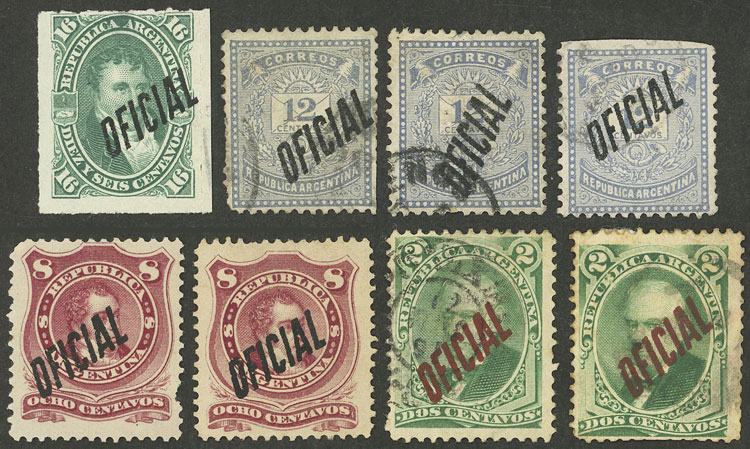 Lot 936 - Argentina OFFICIAL STAMPS - LOTS -  Guillermo Jalil - Philatino Auction # 2527 ARGENTINA: General auction with material of all periods, including rarities