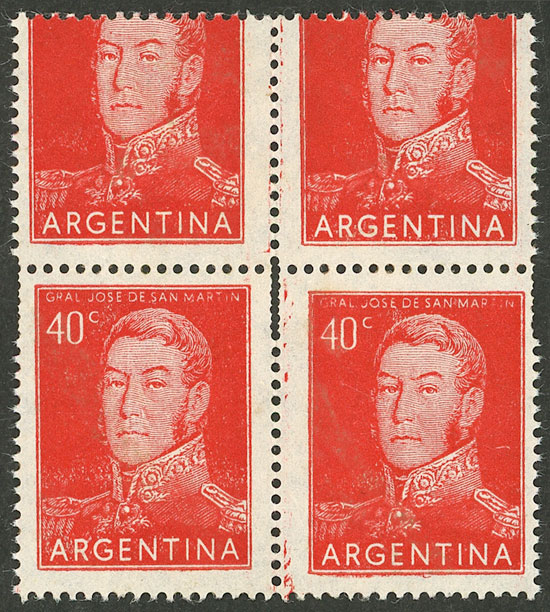 Lot 574 - Argentina general issues -  Guillermo Jalil - Philatino Auction # 2527 ARGENTINA: General auction with material of all periods, including rarities