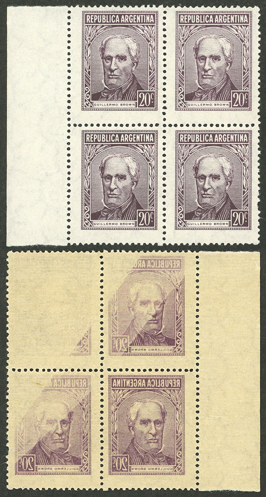 Lot 573 - Argentina general issues -  Guillermo Jalil - Philatino Auction # 2527 ARGENTINA: General auction with material of all periods, including rarities