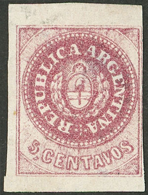 Lot 72 - Argentina escuditos -  Guillermo Jalil - Philatino Auction # 2527 ARGENTINA: General auction with material of all periods, including rarities