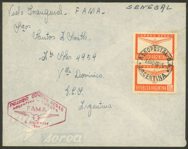 Lot 1029 - Argentina postal history -  Guillermo Jalil - Philatino Auction # 2527 ARGENTINA: General auction with material of all periods, including rarities