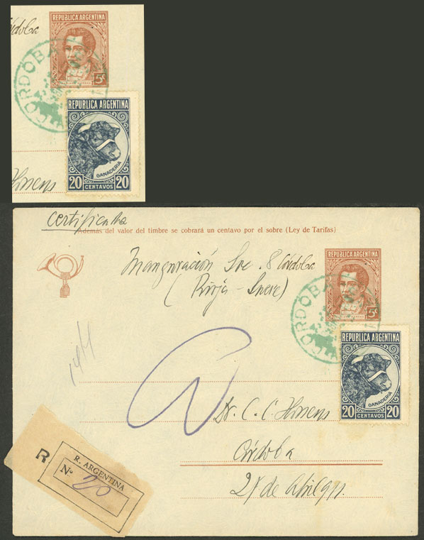 Lot 1021 - Argentina postal history -  Guillermo Jalil - Philatino Auction # 2527 ARGENTINA: General auction with material of all periods, including rarities