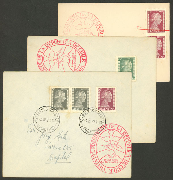 Lot 1039 - Argentina postal history -  Guillermo Jalil - Philatino Auction # 2527 ARGENTINA: General auction with material of all periods, including rarities