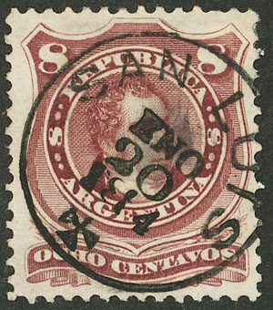 Lot 179 - Argentina general issues -  Guillermo Jalil - Philatino Auction # 2527 ARGENTINA: General auction with material of all periods, including rarities