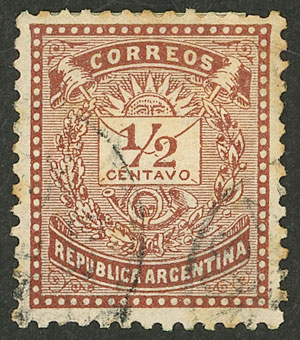 Lot 191 - Argentina general issues -  Guillermo Jalil - Philatino Auction # 2527 ARGENTINA: General auction with material of all periods, including rarities