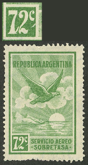 Lot 389 - Argentina general issues -  Guillermo Jalil - Philatino Auction # 2527 ARGENTINA: General auction with material of all periods, including rarities