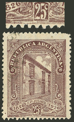 Lot 384 - Argentina general issues -  Guillermo Jalil - Philatino Auction # 2527 ARGENTINA: General auction with material of all periods, including rarities