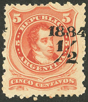 Lot 196 - Argentina general issues -  Guillermo Jalil - Philatino Auction # 2527 ARGENTINA: General auction with material of all periods, including rarities