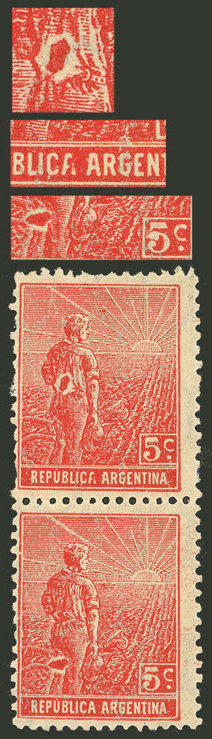 Lot 329 - Argentina general issues -  Guillermo Jalil - Philatino Auction # 2527 ARGENTINA: General auction with material of all periods, including rarities