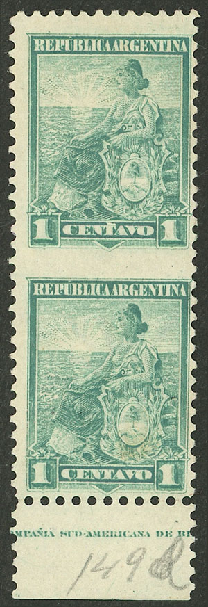 Lot 277 - Argentina general issues - Guillermo Jalil - Philatino Auction # 2527 ARGENTINA: General auction with material of all periods, including rarities Lot 277 - Argentina general issues - Guillermo Jalil - Philatino Auction # 2527 ARGENTINA: General auction with material of all periods, including rarities