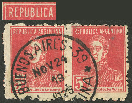 Lot 376 - Argentina general issues -  Guillermo Jalil - Philatino Auction # 2527 ARGENTINA: General auction with material of all periods, including rarities