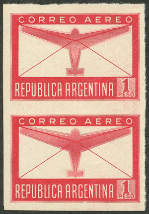 Lot 500 - Argentina general issues -  Guillermo Jalil - Philatino Auction # 2527 ARGENTINA: General auction with material of all periods, including rarities