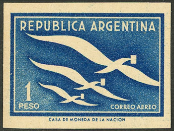 Lot 591 - Argentina general issues -  Guillermo Jalil - Philatino Auction # 2527 ARGENTINA: General auction with material of all periods, including rarities