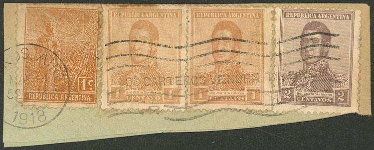 Lot 1012 - Argentina postal history -  Guillermo Jalil - Philatino Auction # 2527 ARGENTINA: General auction with material of all periods, including rarities