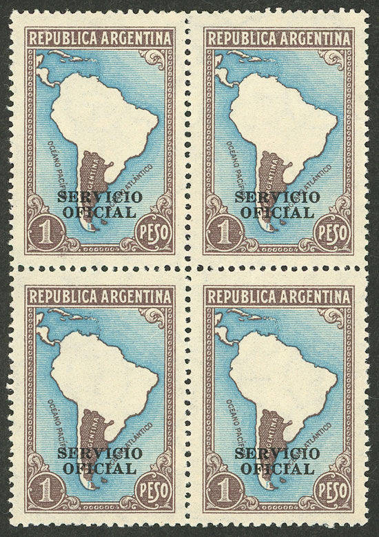 Lot 907 - Argentina official stamps - Guillermo Jalil - Philatino Auction # 2527 ARGENTINA: General auction with material of all periods, including rarities Lot 907 - Argentina official stamps - Guillermo Jalil - Philatino Auction # 2527 ARGENTINA: General auction with material of all periods, including rarities