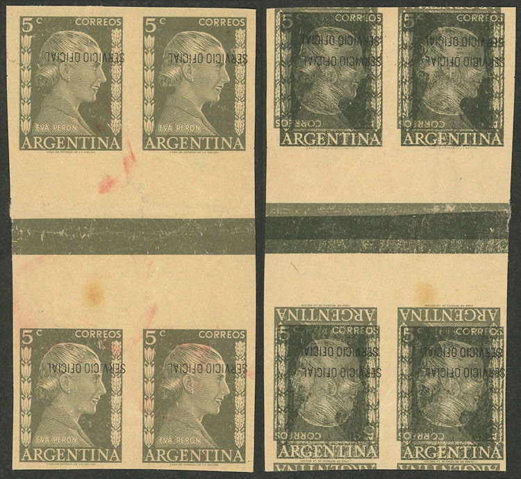 Lot 911 - Argentina official stamps - Guillermo Jalil - Philatino Auction # 2527 ARGENTINA: General auction with material of all periods, including rarities Lot 911 - Argentina official stamps - Guillermo Jalil - Philatino Auction # 2527 ARGENTINA: General auction with material of all periods, including rarities