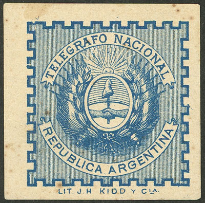 Lot 948 - Argentina telegraph seals -  Guillermo Jalil - Philatino Auction # 2527 ARGENTINA: General auction with material of all periods, including rarities