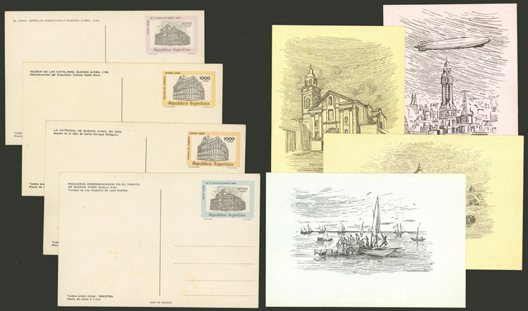 Lot 1003 - Argentina Postal stationery -  Guillermo Jalil - Philatino Auction # 2527 ARGENTINA: General auction with material of all periods, including rarities
