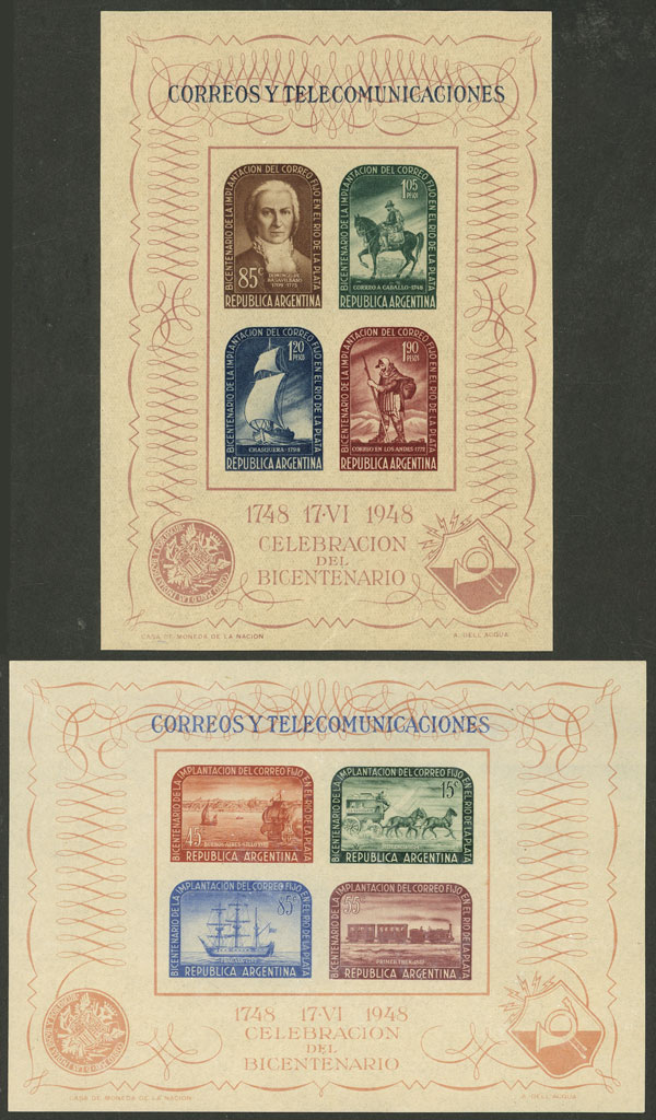 Lot 819 - Argentina souvenir sheets - Guillermo Jalil - Philatino Auction # 2527 ARGENTINA: General auction with material of all periods, including rarities Lot 819 - Argentina souvenir sheets - Guillermo Jalil - Philatino Auction # 2527 ARGENTINA: General auction with material of all periods, including rarities