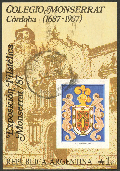 Lot 834 - Argentina souvenir sheets -  Guillermo Jalil - Philatino Auction # 2527 ARGENTINA: General auction with material of all periods, including rarities