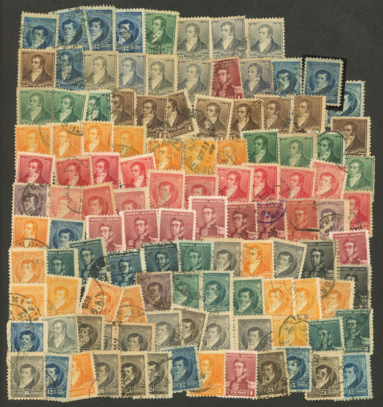 Lot 1075 - Argentina Lots and Collections -  Guillermo Jalil - Philatino Auction # 2527 ARGENTINA: General auction with material of all periods, including rarities