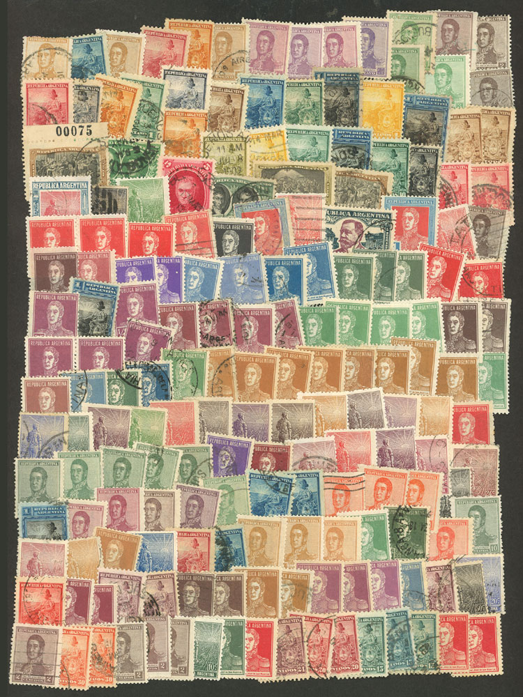 Lot 1077 - Argentina Lots and Collections -  Guillermo Jalil - Philatino Auction # 2527 ARGENTINA: General auction with material of all periods, including rarities