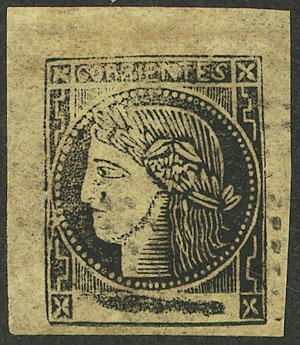 Lot 47 - Argentina corrientes - Guillermo Jalil - Philatino Auction # 2527 ARGENTINA: General auction with material of all periods, including rarities Lot 47 - Argentina corrientes - Guillermo Jalil - Philatino Auction # 2527 ARGENTINA: General auction with material of all periods, including rarities