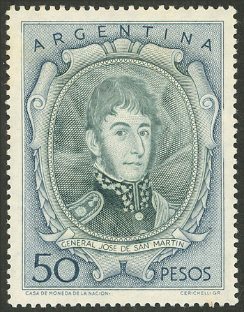 Lot 587 - Argentina general issues -  Guillermo Jalil - Philatino Auction # 2527 ARGENTINA: General auction with material of all periods, including rarities